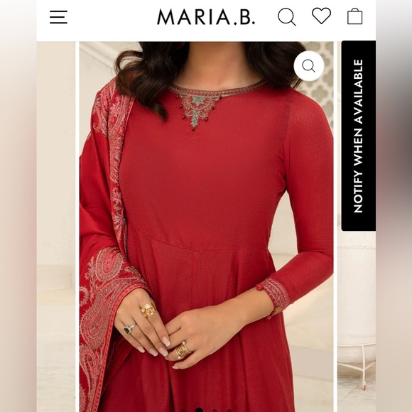 MARIA. B. Red Women's Dress - Picture 2 of 11